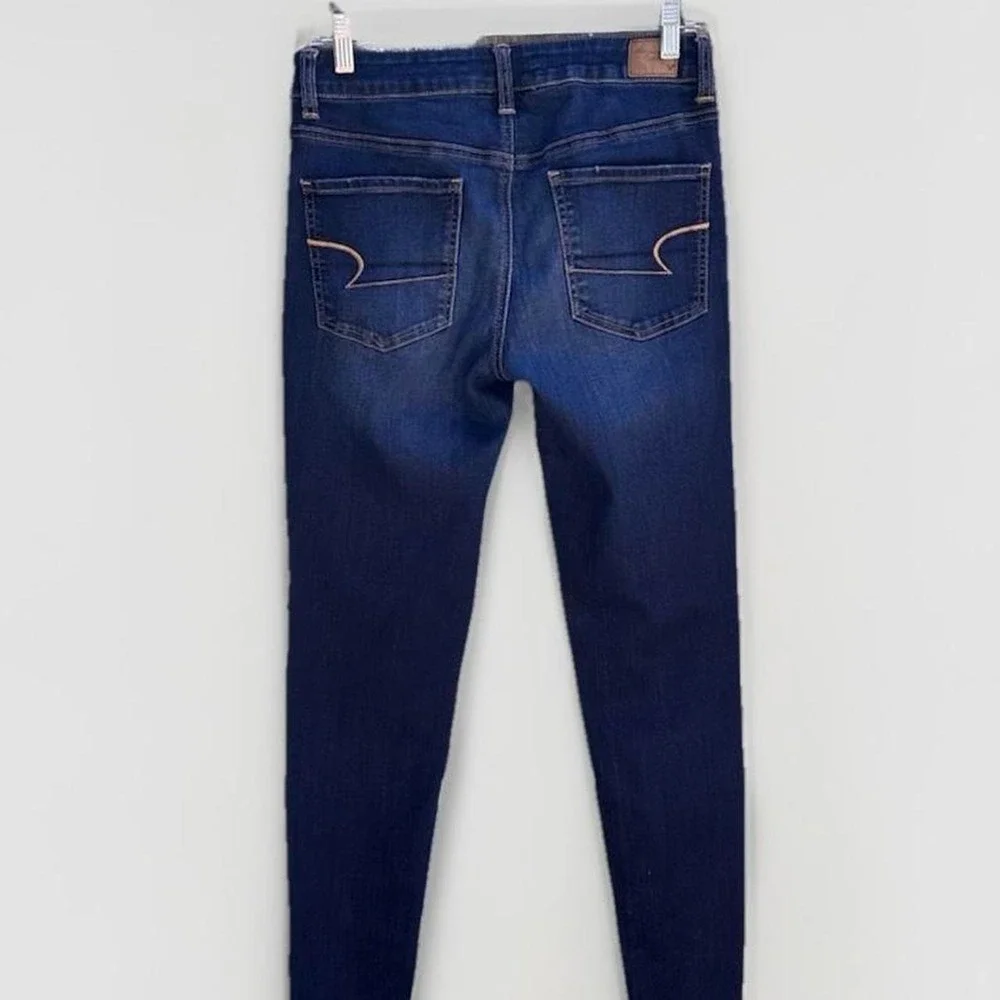 American Eagle Super Stretch Jeggings Dark Wash Skinny Jeans Size 8 Regular